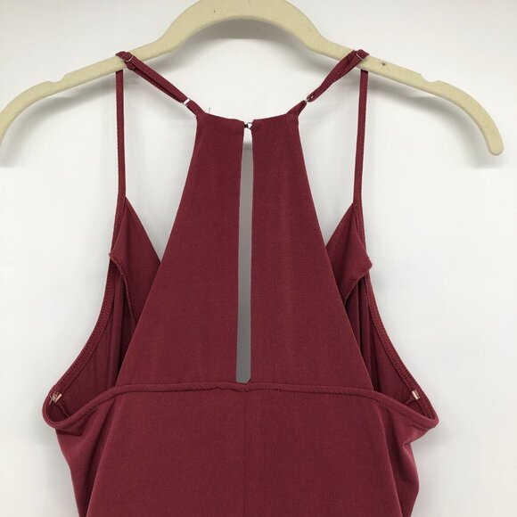 BCBGeneration Dark Rose Surpliced V-Neck Side Tie Mini Dress size S - Picture 11 of 16